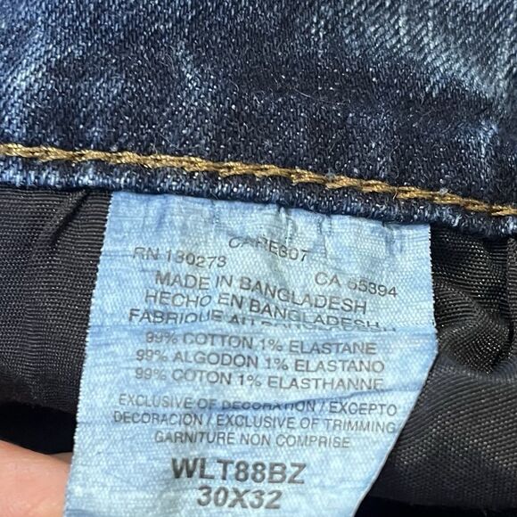 Wrangler Retro Jeans Mens 30x31 Slim Straight Stretch Denim Western Cowboy Cut - Picture 8 of 11